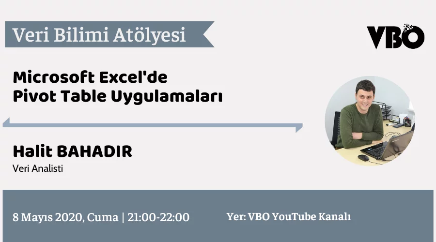Canlı Yayın Etkinlikleri #3 – Microsoft Excel’de Pivot Table Kullanımı